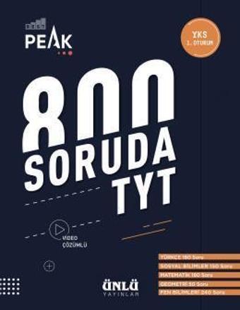 800 SORUDA TYT SORU BANKASI - ÜNLÜ YAYINLARI
