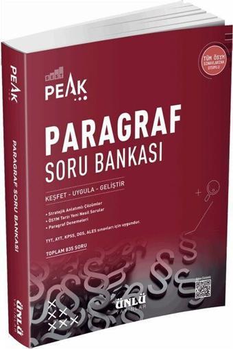 TYT KPSS DGS BEST PEAK PARAGRAF SORU BANKASI - ÜNLÜ YAYINLARI