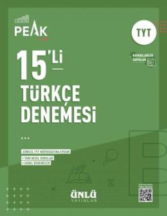 TYT TÜRKÇE 15'Lİ DENEME  ( BEST PEAK ) - ÜNLÜ YAYINLARI