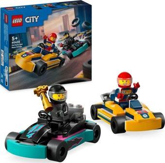 LEGO City Go-Kartlar ve Yarış Sürücüleri 60400 Lisanslı Ürün +5 Yaş (99 Parça)