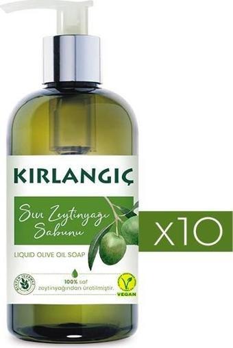 KIRLANGIÇ 400 ML ZEYTİNYAĞLI VEGAN SIVI SABUN * 10 ADET