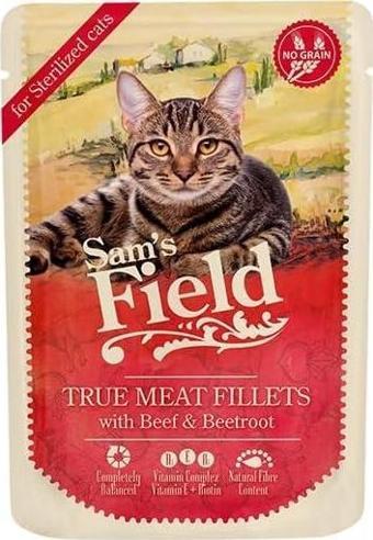 SF cat pouch sterilized Beef filets/beetroot 85 g 