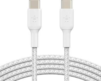 Belkin Type-C to Type-C Örgülü Kablo 1 Metre (İkili Paket) - Beyaz