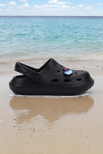 Kiko Kids Eva Plaj Havuz Okul Kreş Erkek Çocuk Terlik Twg 755 Siyah