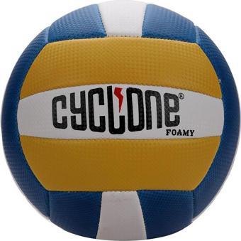 Cyclone Foamy El Dikişli Voleybol Topu Mavi - Sarı