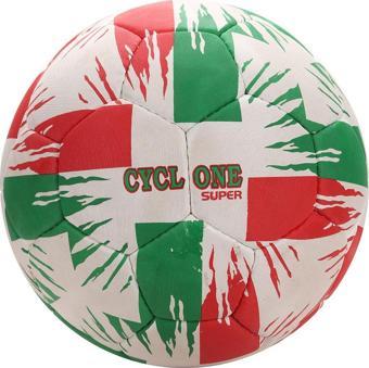 Cyclone Süper El Dikişli 5 Numara Futbol Topu Beyaz - Kırmızı - Yeşil