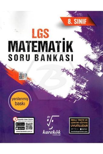 Karekök yYayınları 8.Sınıf LGS Matematik Soru Bankası - Karekök Eğitim Yayınları