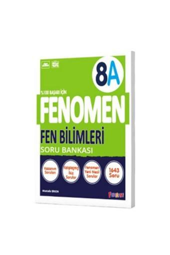 Okul Yayınları 8. Sınıf Fenomen Fen Bilimleri A Soru Bankası - Üç Dört Beş Yayınları