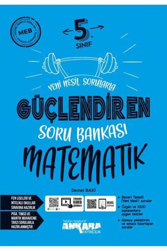 Ankara Yayıncılık 5.sınıf Güçlendiren Matematik Soru Bankası Yeni 2023 - Karekök Eğitim Yayınları