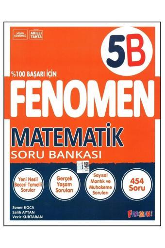 Fenomen 5. Sınıf Matematik Soru Bankası (B) - Tonguç Yayınları