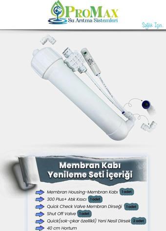 Promax Membran Yenileme Kiti - Membran Kabı, Flow, Shut Off Hazır Set