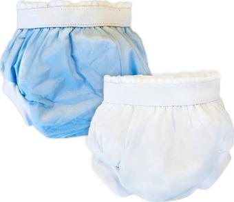 Sema Baby 2'li Lüks Alıştırma Külodu 10-15 kg - Beyaz/Mavi