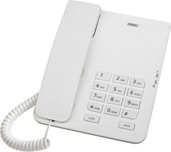 Beyaz Analog Masa Üstü Kablolu Telefon Tm140