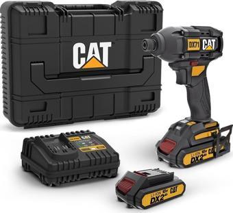 CAT DX71 18Volt 2.0Ah Li-ion Çift Akülü 215Nm Kömürsüz Profesyonel Şarjlı Darbeli Tornavida