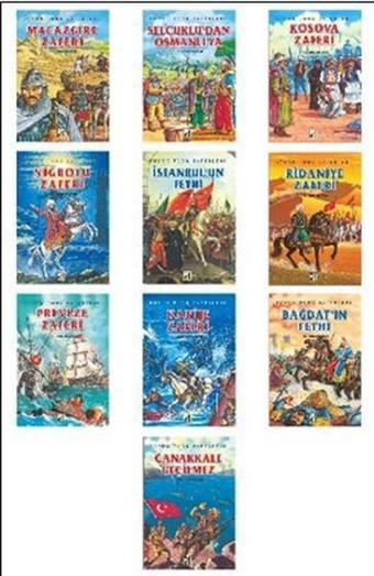 Büyük Türk Zaferleri (10 Kitap Takım) - Ali Osman Atak - Damla Yayınevi