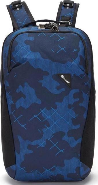 Pacsafe Vibe 20 Anti-Theft 20L BackPack Sırt Çantası-MAVİ-KAMUFLAJ