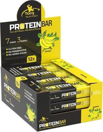 Torq Nutrition Protein Bar Muz (50 gr x 12 adet)