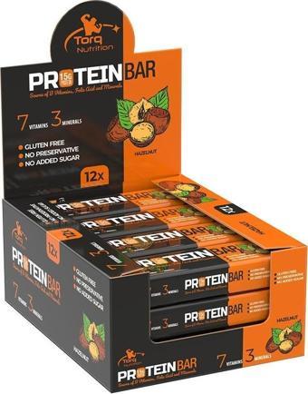 Torq Nutrition Protein Bar Fındık 50 gr x 12 Adet