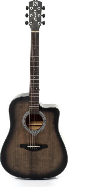 Strauss SA-215 BK Akustik Gitar - SİYAH