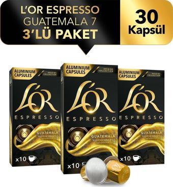 L'OR Espresso Origin Guatemala 3'lü Fırsat Paketi 30 Kapsül