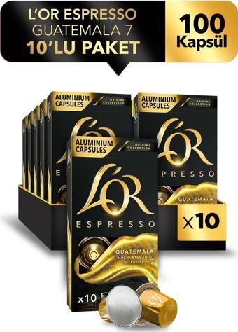 L'OR Espresso Origin Guatemala Kapsül Kahve 10 x 10 Paket ( 100 Adet )