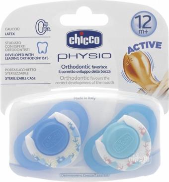 Chicco 2 li Physio Kauçuk Emzik 12 ay+ Erkek