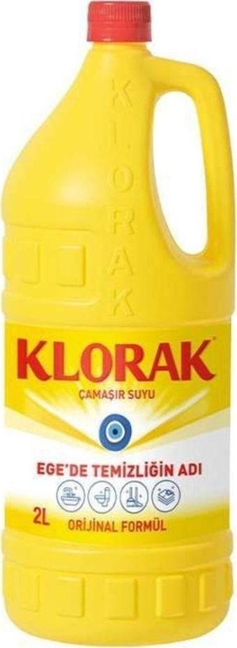 Klorak Çamaşır Suyu 2 Lt X 6 Adet