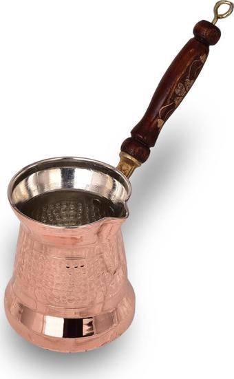 Cobper Premium Collection Roman Bakır Cezve 200ml Ahşap Kulp