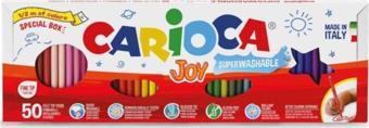 Carioca Joy Süper Yıkanabilir Keçeli Boya Kalemi 50li (1/2 Metre)