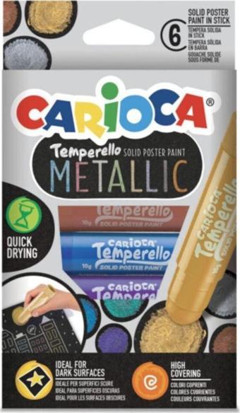 Carioca Metalik Temperello Stick Poster Boyama Kalemi 6'lı