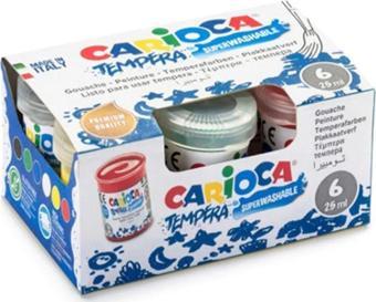Carioca Yıkanabilir Parmak Boyası 25 ml 6'lı