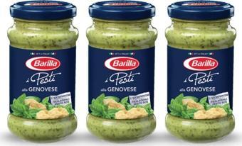 Barilla Pesto Fesleğen+Fıstıklı Sos - Genoves 190 gr. 3'Lü Set