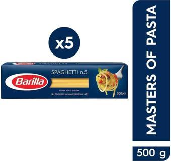 Barilla Spagetti ( Spaghetti ) Makarna No.5 500 gr. 5'Li