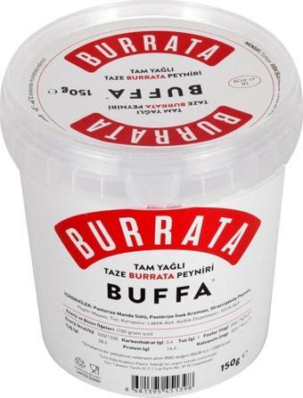 Buffa Tam Yağlı Taze Burrata Peyniri 150G