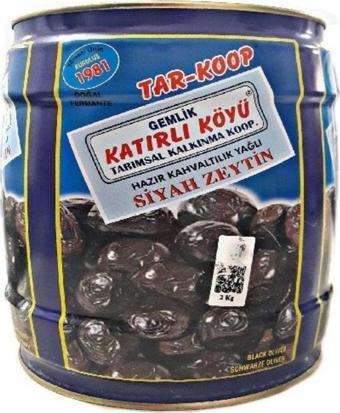 Katırlı Köyü Ge Mlik Kahvaltılık Siyah Zeytin 2 Kg