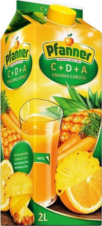 Pfanner C+D+A Vitaminli Meyve Suyu 2 Lt