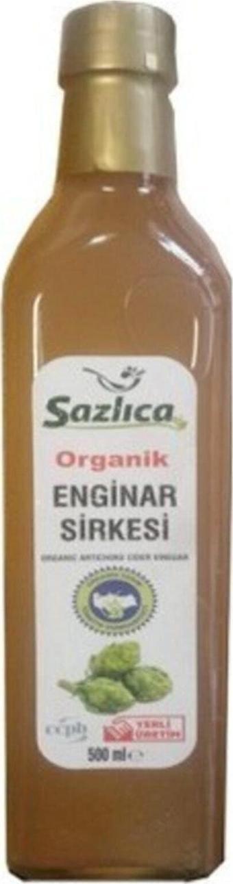 Sazlıca Organik Enginar Sirkesi 500 Ml.