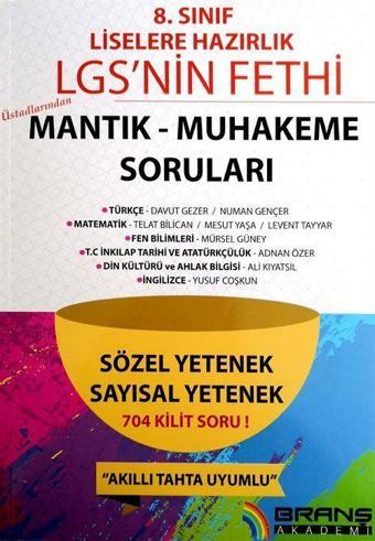 8. Sınıf LGS'nin Fethi Mantık-Muhakeme Soruları - Branş Akademi