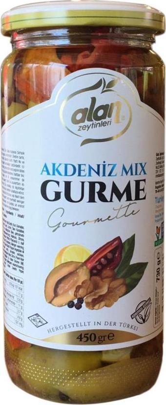 Alan Akdeniz MİX Gurme Yeşil Zeytin 450 g ℮