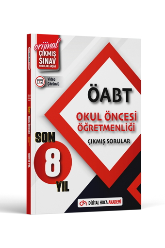 Dijital Hoca 2024 ÖABT Okul Öncesi Son 8 Yıl Orijinal Çıkmış Sınav Soruları Video Çözümlü Dijital Hoca Akademi - Dijital Hoca Akademi