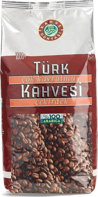 Kahve Dünyası Çok Kavrulmuş Çekirdek Türk Kahvesi %100 Arabica 1kg