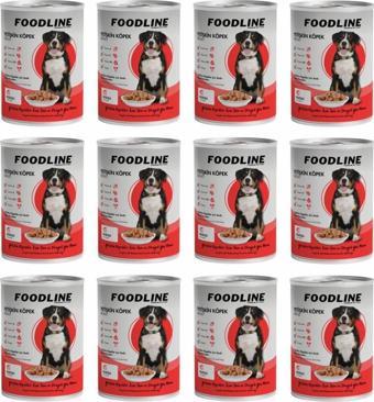 Foodline Kuzu Etli Yetişkin Köpek Konservesi 400 Gr x 12 Adet