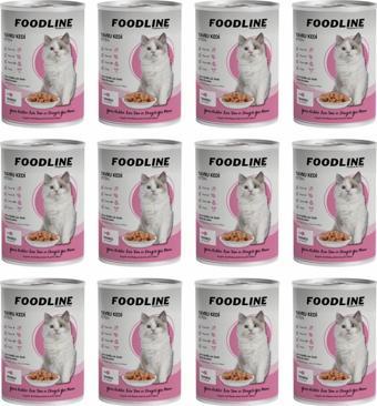 Foodline Tavuklu Yavru Kedi Konservesi 400 Gr x 12 Adet