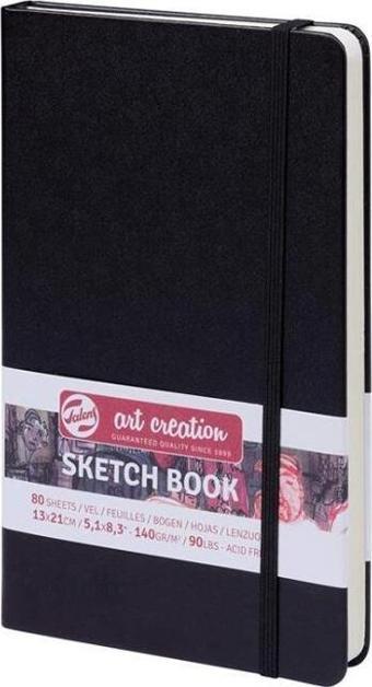 Talens Art Creation Sketch Book 13x21cm 140g 80yp Sert Kapak Eskiz Defteri Siyah / 9314002M