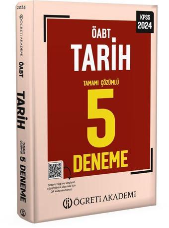 Öğreti 2024 ÖABT Tarih Öğretmenliği 5 Deneme Çözümlü Öğreti Akademi - Öğreti Akademi