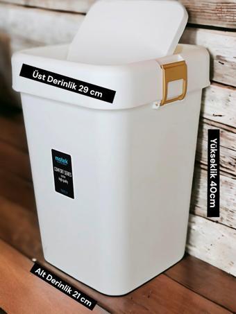 Motek COB-411G Comfort Dustbin 18 Litre Çöp Kutusu Kovası Gold