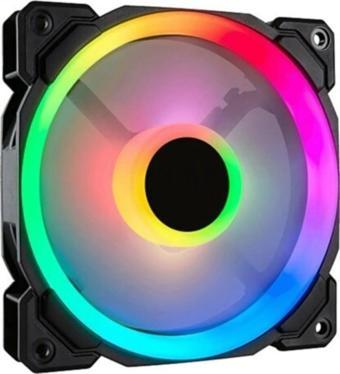 OEM Pl-9906 12cm Kasa Içi Rgb Rainbow Işıklı Fan