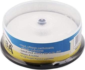 Elba Blu-Ray Bd-R 6X 50 Gb 15 Li Cake Box Printable