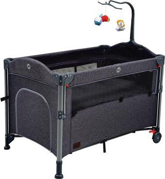 Baby2Go Venedik Anne Yanı Oyun Parkı & Beşik 70X110 Cm Siyah