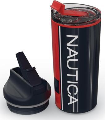 Nautica NTM02 Sport Termos Paslanmaz Çelik 500 ml Navy Kırmızı